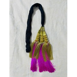 Women's Parandi Straight Hair Style Patiala Shahi Paranda/Traditional Hair Accessory Braid Tassles/Hair Extension/Choti For wedding (Pink)