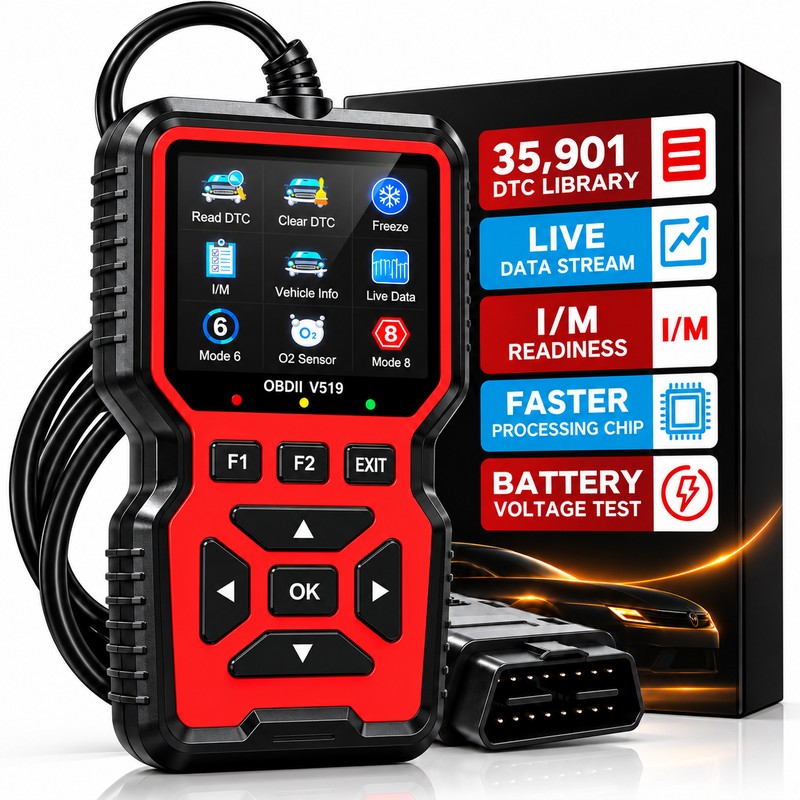 OBD2 Diagnostic Scanner for Vehicle Troubleshooting – Engine Code Reader
