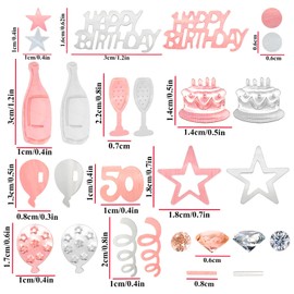 Confetti 50th Birthday Decoration, 50th Table Decoration Birthday Confetti, Confetti Decoration 50th Birthday Decoration, Table Decoration 50th Birthday, Confetti Confetti Birthday Rose Gold, Glitter