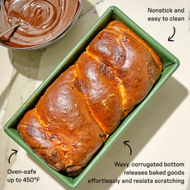 Great Jones Breadwinner (Broccoli) | Nonstick Loaf Pan for Bread, Cakes & More | Aluminized Steel with Easy Release Coating | Oven-Safe to 450°F | Even Heat Distribution | Dishwasher-Friendly