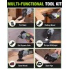 WORKPRO 400W Oscillating Multi-Tool, 6-Speed Corded Power Saw with LED