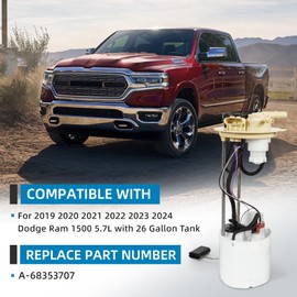 Aumzong Fuel Pump assembly Compatible with 2019 2020 2021 2022 2023 2024 Dodge Ram 1500 5.7L,Replacement A-68353707