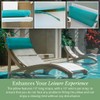 Jejavu Sunbrella Headrest/Lumbar Pillow for Ledge Chaises, Loungers, and Pool