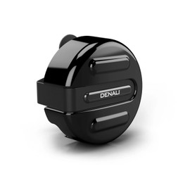 Denali SoundBomb™ V-Twin Dual-Tone Air Horn with Cover and Wiring Harness – Black Bracket