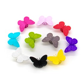 AUEAR, 10 Pack Silicone Wine Glass Markers Set Butterfly Style Charms Tags with Suction Cup Work on Stemless
