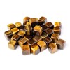 Tiger's Eye Crystal Dice Set - 7 Pieces 1.3 cm