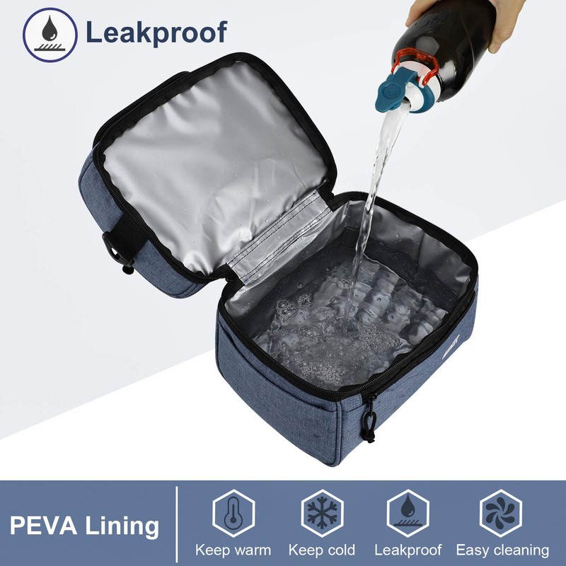 MIER Insulated Lunch Box Insulated Cool Tote Bag Lunch Kit