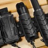 KRYDEX Tactical Flashlight Holster,360 Degree Rotatable Flashlight Holder for Duty