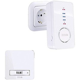M-E Bell-220 Wireless Door Chime Set for 1 Family House with Mobile Receiver for the Socket