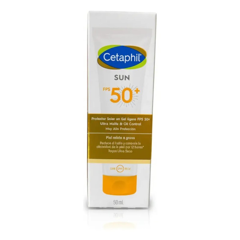 Protector Solar Facial Cetaphil Gel Matte Fps 50+ 50 Ml