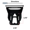 HEURYTEP Aluminium Transom Trolling Motor Mount for Kayaks, 5mm Thickness