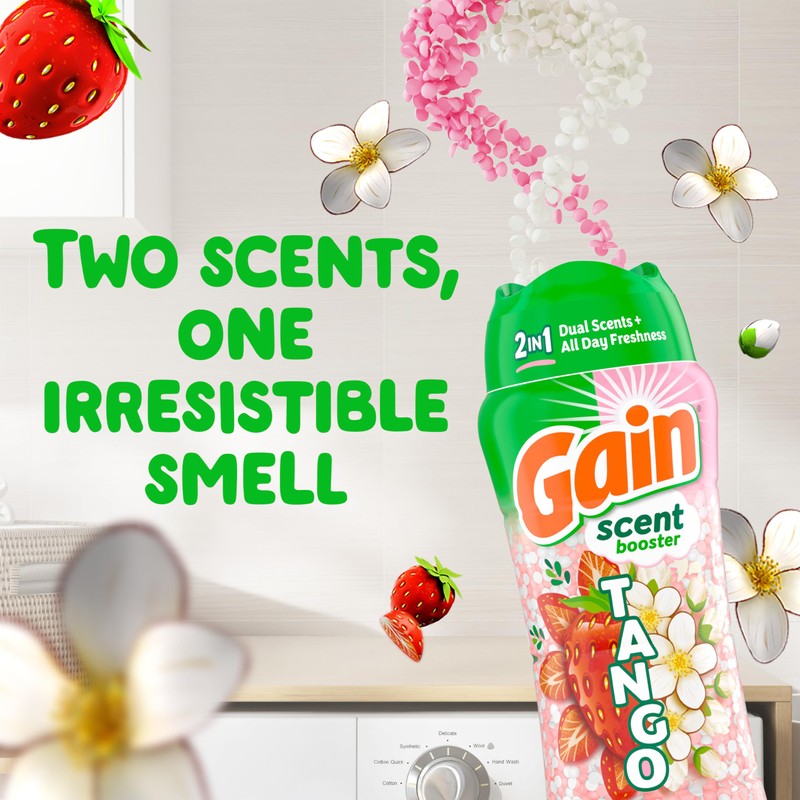 Gain Tango 2-in-1 Laundry Scent Booster Beads, Strawberry and Shea