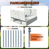 1PCS 6x6 Post Base for Concrete Heavy Duty White E-Coated