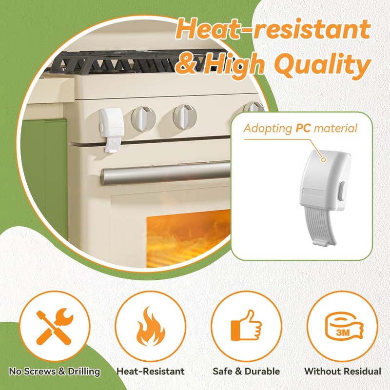 SAFELON 1 PCS Baby Safety Oven Lock, Kitchen Safety Oven