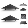 WEGASTU 2 Pack White Corner Monitor Stand, Triangle/Square Adjustable Height