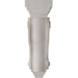 Ekena Millwork CORWD03X06X10TSWH Boston Traditional Scroll Vintage Decor Corbel, 3 3/8"W x 6 1/2"D x 10 1/2"H, Chalk Dust White