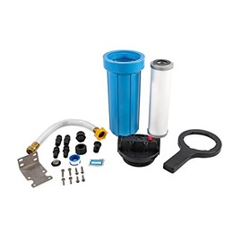 Camco EVO Marine Water Filter | Offers Premium Water Filtration for Your Boat's Fresh Water Supply | Features Multiple Hookup Options | Compatible with 2-1/2-inch x 10-inch Filter Cartridges (40634)