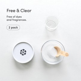 Dirty Labs | Scent Free | Bio Enzyme Laundry Booster | 2-Pack = 96 Loads | Hyper Concentrated | High Efficiency & Standard Machine Washer | Nontoxic, Biodegradable | Stain & Odor Removal Booster