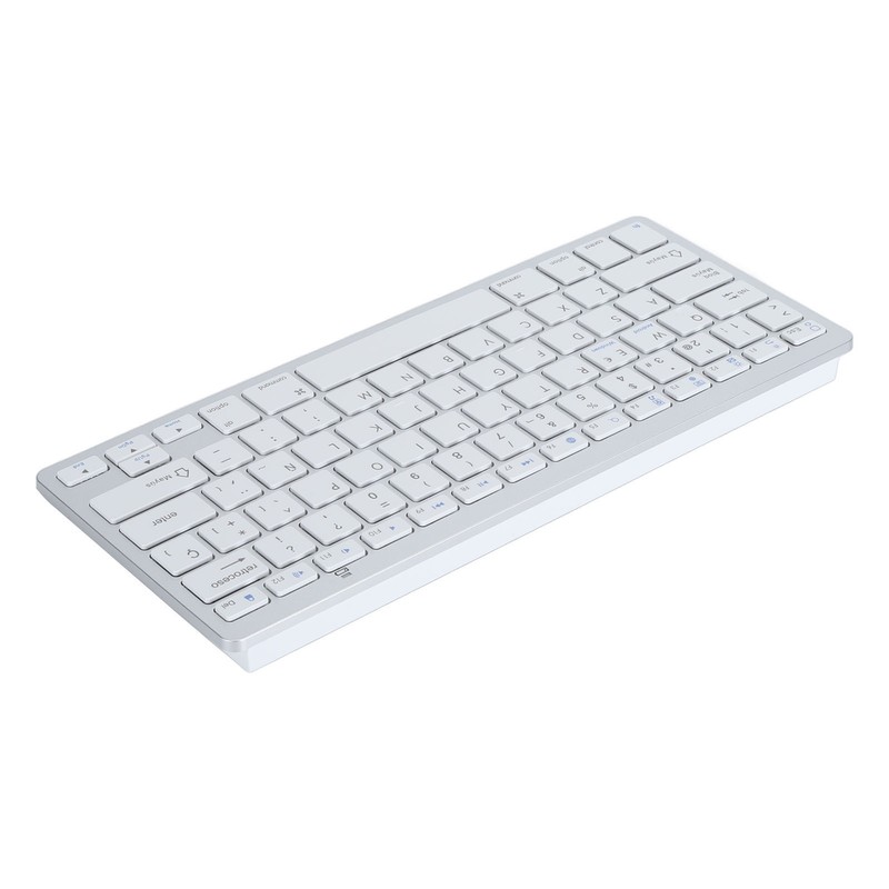 78 Keys Spanish Wireless Bluetooth Keyboard Thin Lightweight Silent Spanish