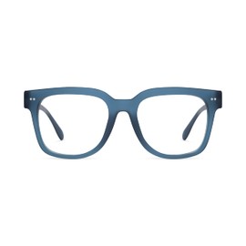 LOOK OPTIC Laurel Reader - Stylish Unisex Ultra-lightweight Reading Glasses with Scratch-Resistant, Prescription-Quality (Full Magnification - Not Progressives) 2.50, Navy