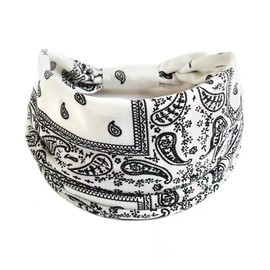 LINGXINXIN Boho Headband Fashion Wide Headband Knoted Turban Yoga Workout Head Bands Hair Accessories For Women (white, boho)