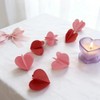 Zoonlinpp 6 Packs 3D Heart Garlands-22.1 Ft Red Pink Hanging
