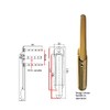 Gardinia Bi-Fold Lift & Turn Operated Door Handle Slim Clearline
