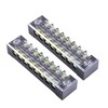 Skweawert 2 PCS 8 Positions Dual Rows 600V 25A Screw
