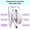 CozyLivn Flexible Suction Hook with Dual Moldable Arms – for