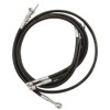 Streamline Front Steel Braided Brake Line Standard Length Black for