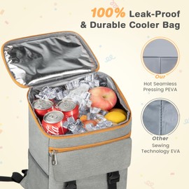 Cooler Backpack Soft Insulated Leak Proof 30 Cans Insulated Backpack Cooler Portable Picnic Camping Beach Hiking BBQ Lunch Backpack for Men and Women