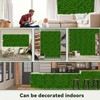 DOPGIB Greenery Faux Grass Wall Backdrop: 20"x20" (4P) UV-Anti Artificial