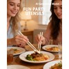 6 Pairs Finger Chopsticks,Funny Chopsticks Hand-Shaped with Palm Design
