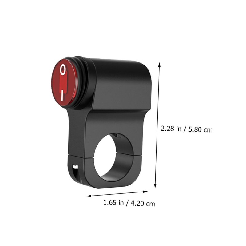 Ipetboom Motorcycle Handlebar Off Button Switch for Headlights Aluminum Alloy