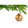 mugesh Christmas Bauble Ornaments Gold - Beautiful Gift for Musicians