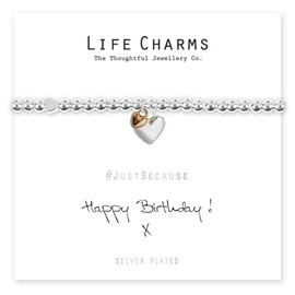 Life Charms Women Jewellery Happy Birthday Bracelet Wristband Ladies Gift