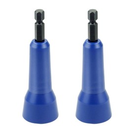 2 PCS Wire Nut Twister Tool with 1/4" Chuck Wire Nut Driver Wire Twisting Spinner Connector Socket Electrician Tools for Drill and Wire (Blue, 2 PCS)
