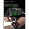 Black Outdoor Smartwatch with Speaker Waterproof Dustproof LCD Bluetooth Intelligent