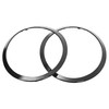 HECASA Pair Headlight Door Bezel Compatible with 2007-2015 Mini Cooper