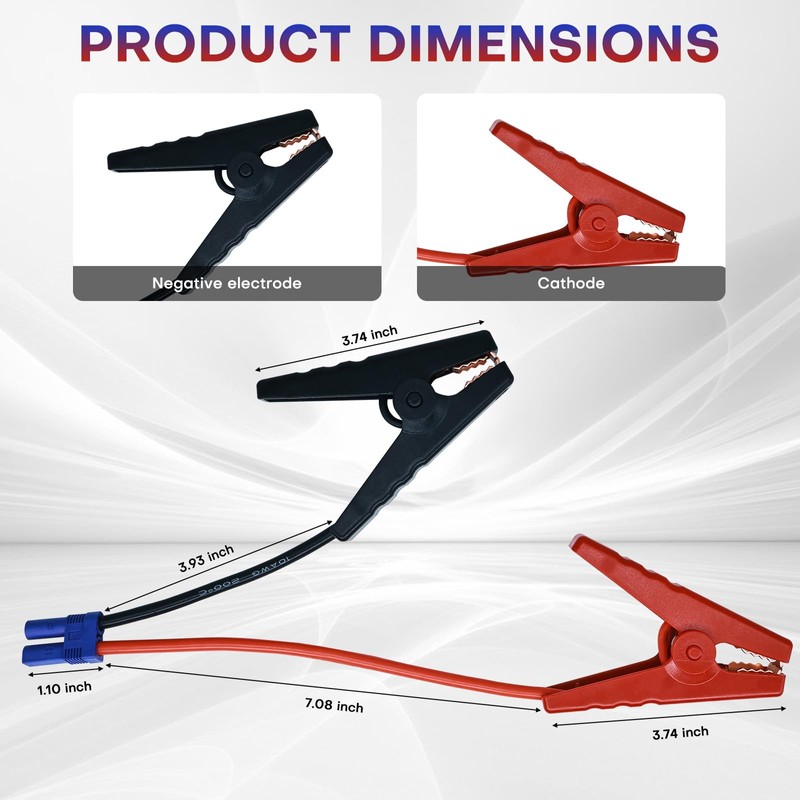Smart Jump Starter Clamps,EC5 Heavy Duty Jump Starter Automotive Booster