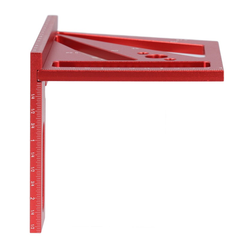 Woodworking Ruler Multifunctional Angle Measuring Ruler Aluminum Alloy Square Tool