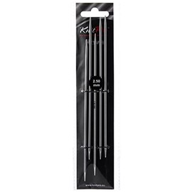 Knit Pro 15 cm x 2.5 mm Nova Double Pointed Needles, Silver
