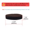 uxcell 24pcs Furniture Pads Round 1 3/4" Self-stick Non-slip Anti-scratch