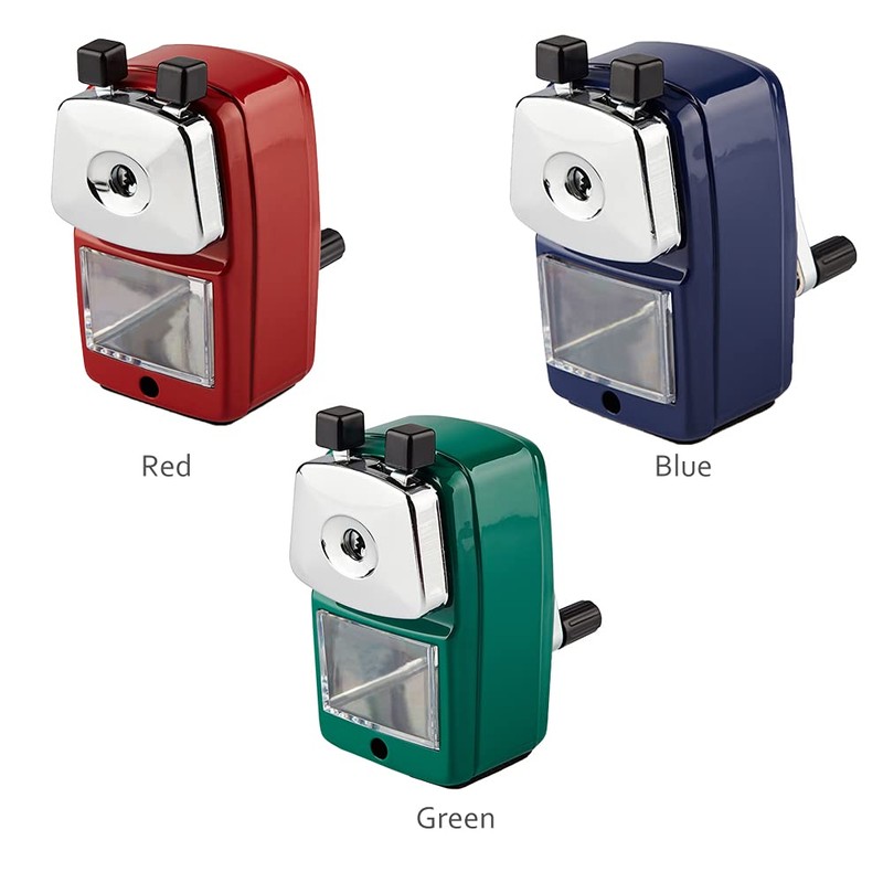 Pencil Sharpener, School Office Desktop Hand Crank Manual Sharpener for