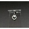 Belly Button Ring 14 Gauge Double Heart Belly Button Ring