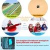Foldable pop slider, lightweight and portable bob sledge for children