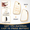 QBUC for Chevy Key Fob Cover with Keychain Soft TPU
