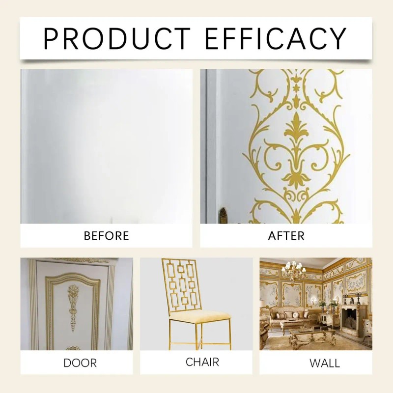 2pcs Water-based Weather-resistant Gold Paint,150g Water