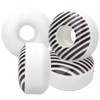 4PCS 95A PU White Stripe 52x30mm Skateboard Double Rocker Wheel