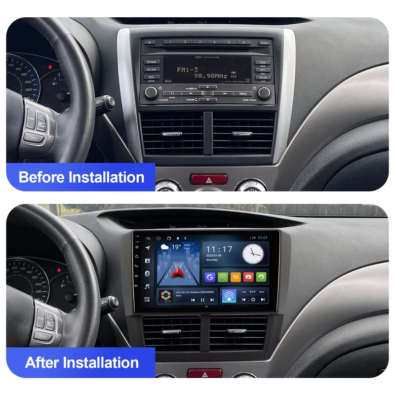 Android 10 Double Din Car Stereo for Subaru Forester 2008-2012
